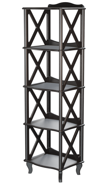 Этажерка-стеллаж Джульетта 4 уровня 49,4х40,4х170 см (венге)